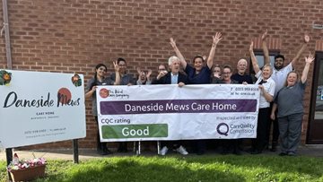 Daneside Mews care home celebrates success in latest CQC Report